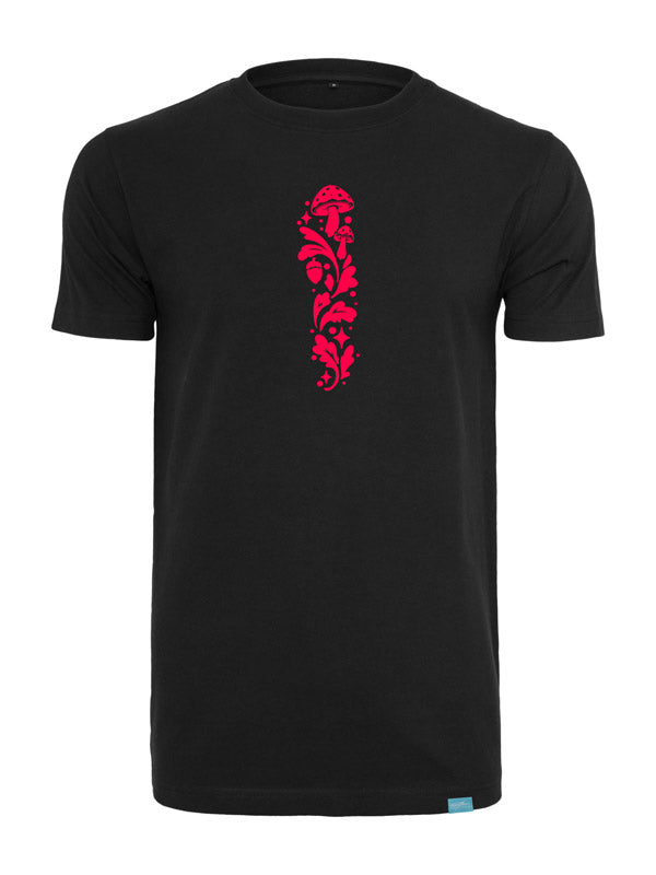 Forest Fox Society Slim Print Round Neck T-Shirt