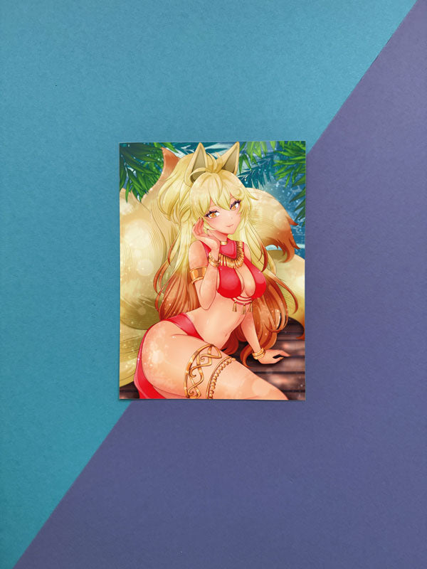 Kanto Vulnona Gijinka Artprint A4 Kunstdruck