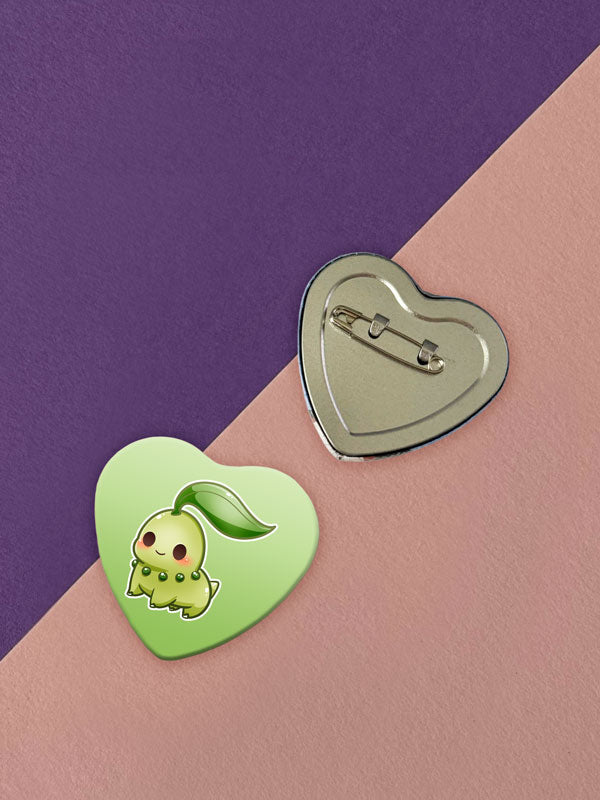 Kawaii Monster Johto Starter Herz Button