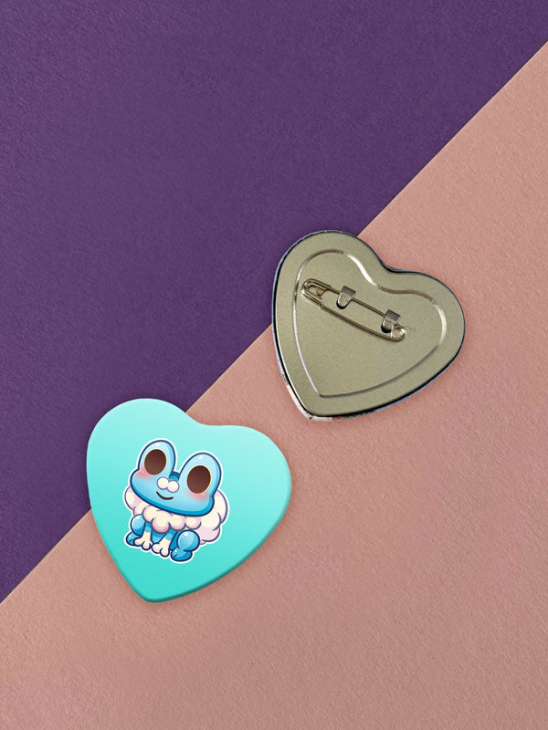 Kawaii Monster Kalos Starter Herz Button