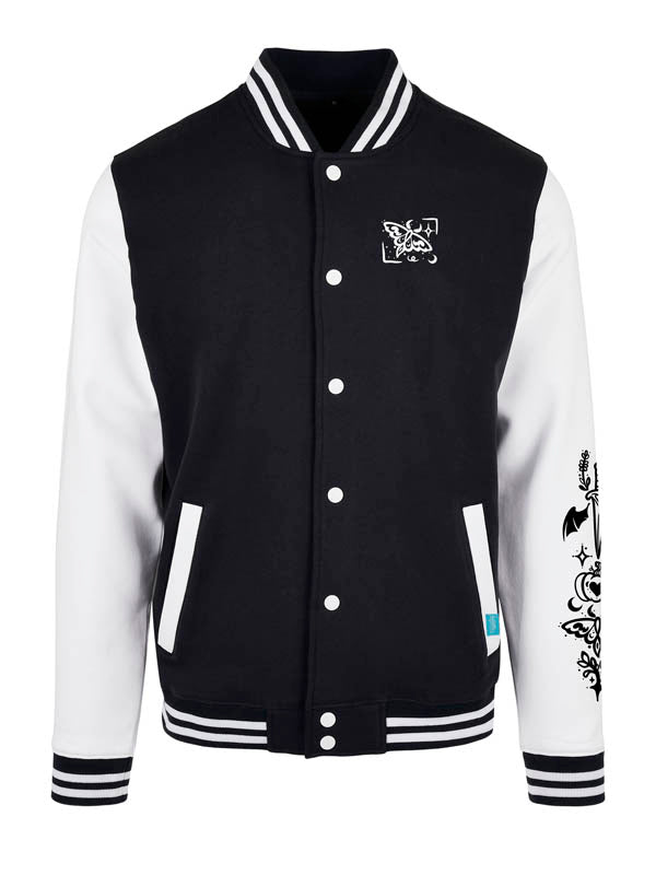 Halloween Witch Cat Society Urban Streetwear College Jacke