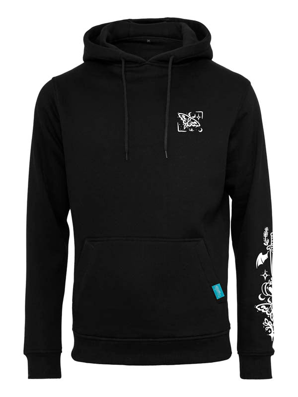 Halloween Witch Cat Society Heavy Hoody Full Design