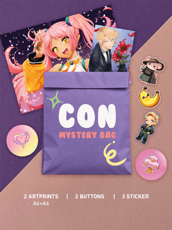 nerdshit Con Mystery Bag - Artprint, Sticker und Buttons