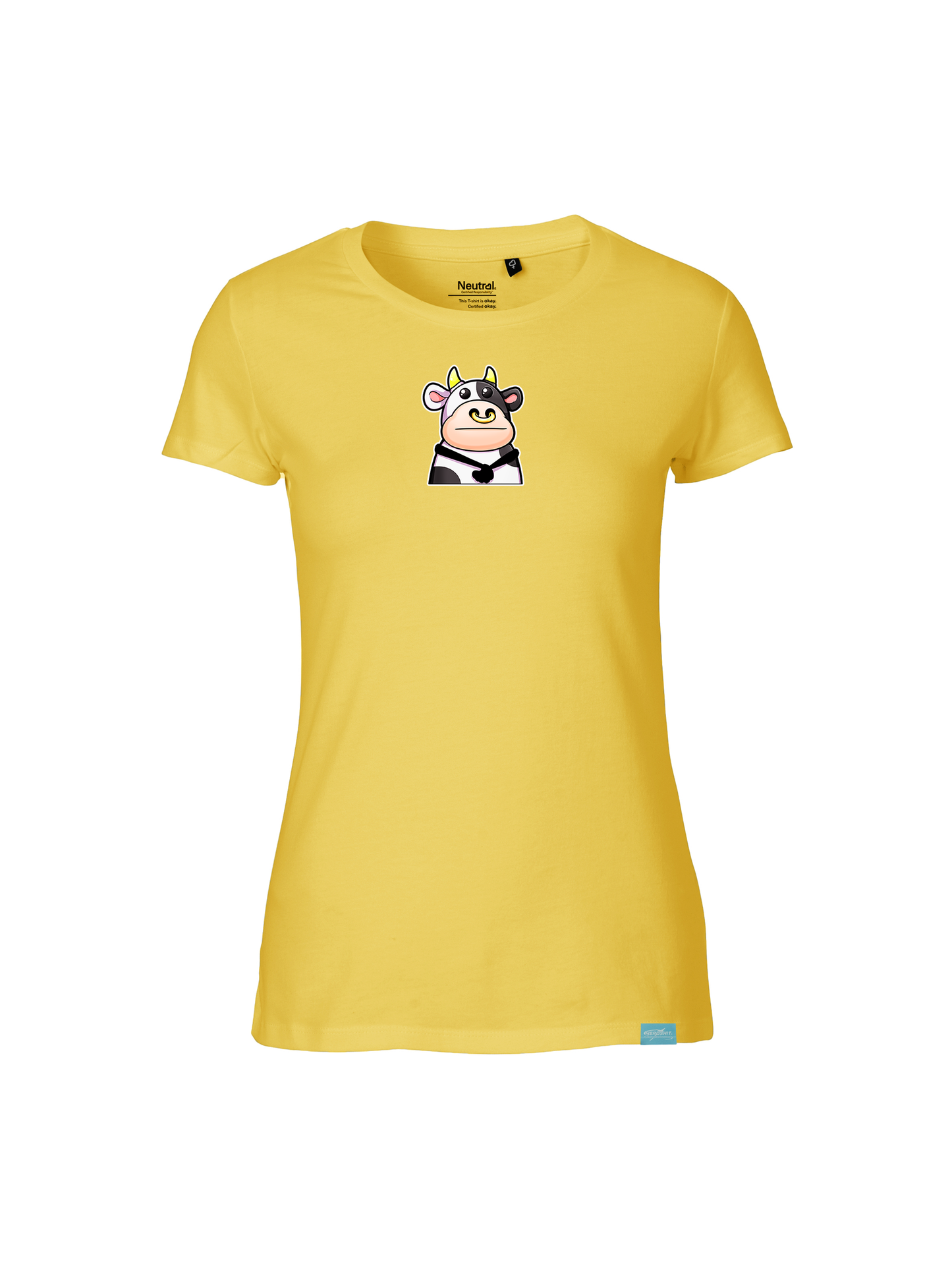 Kawaii Cow Ladies Fit Shirt - Big Design