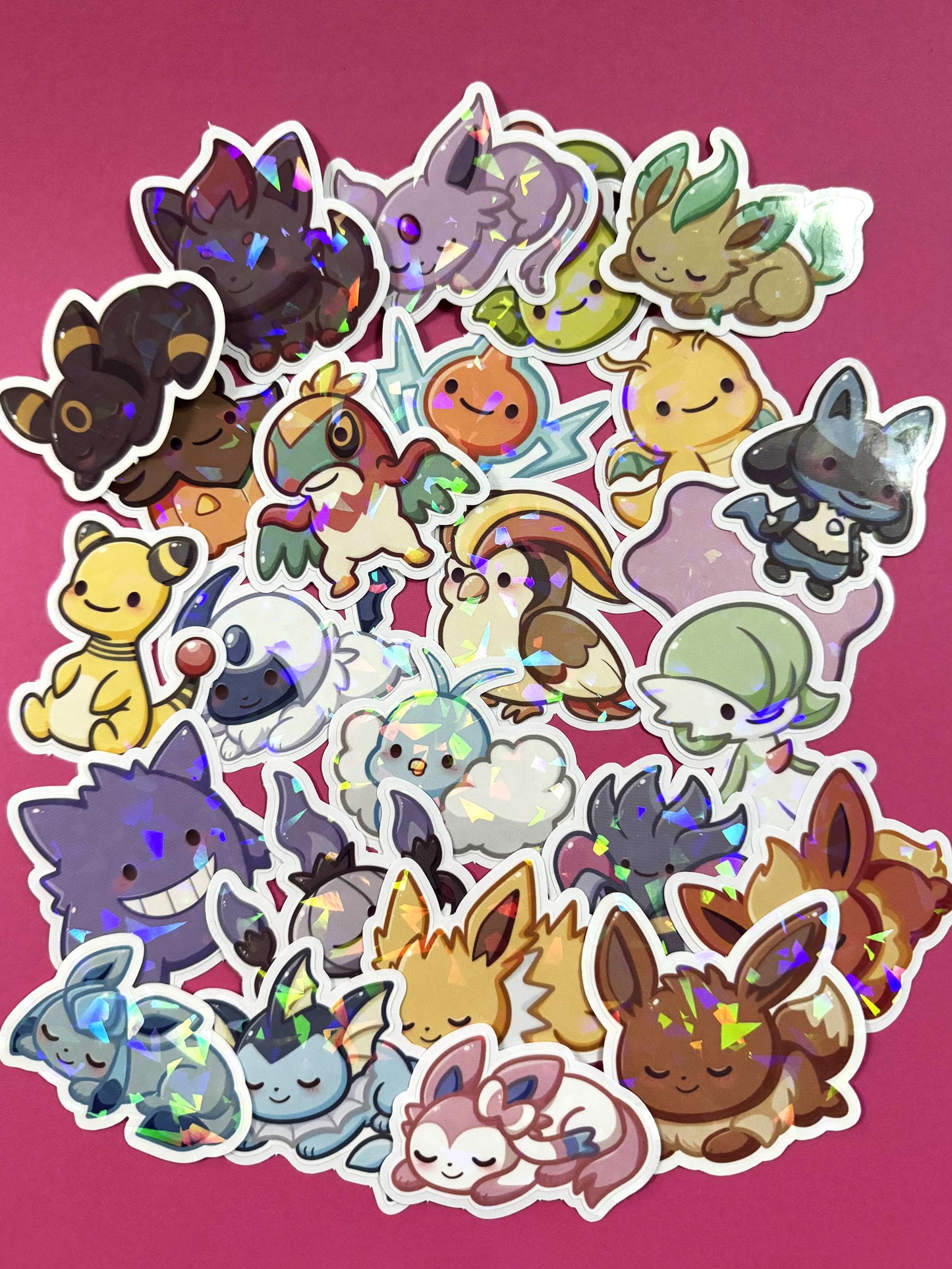 Kawaii Monster Sticker - Komplettset 25 Aufkleber