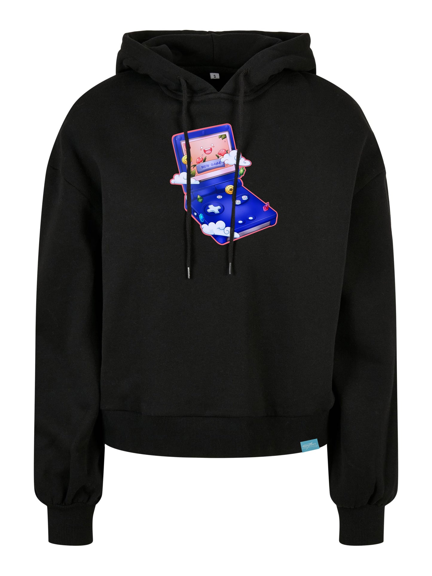Retro Let's Play Ladies Organic Oversized Hoody