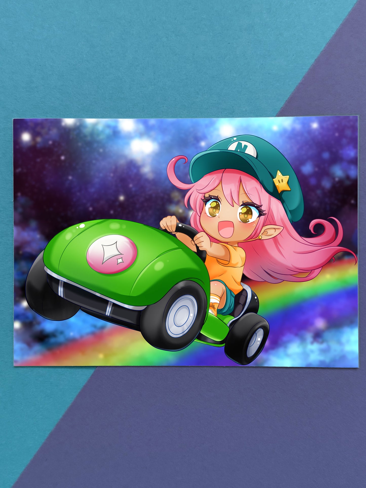 Nessi Kart Artprint A4 Kunstdruck