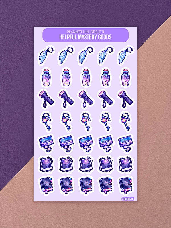 Helpful Mystery Goods Loot – Kleine beschreibbare Deko-Sticker für Planer & Journals