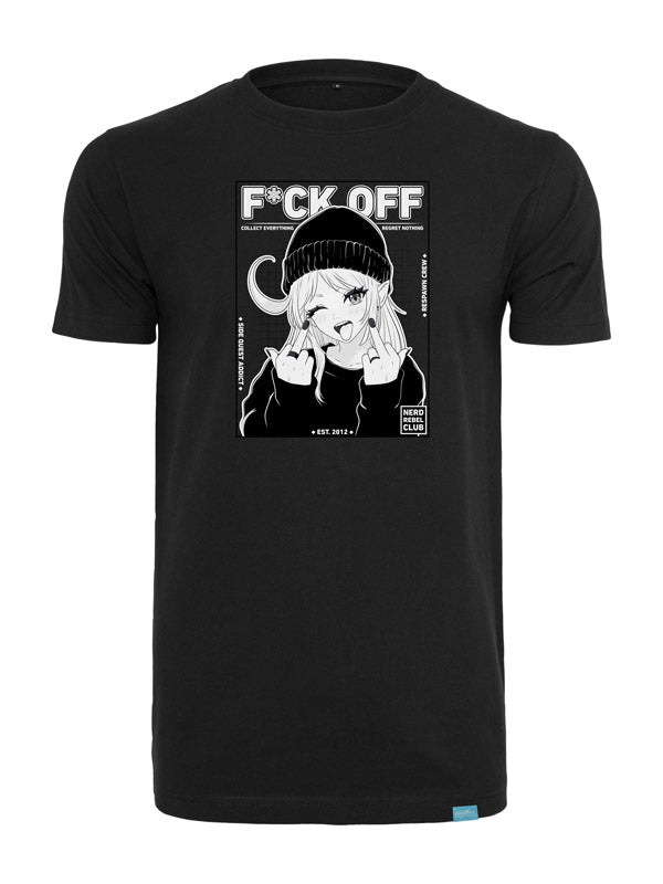 Nerd Rebel Club - Round Neck T-Shirt Black
