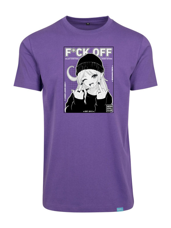 Nerd Rebel Club - Round Neck T-Shirt Violett