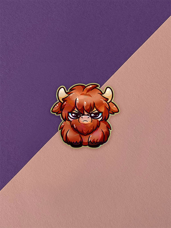 Silly Little Fluffy Pals Smol Highland Cattle Sticker Auswahl