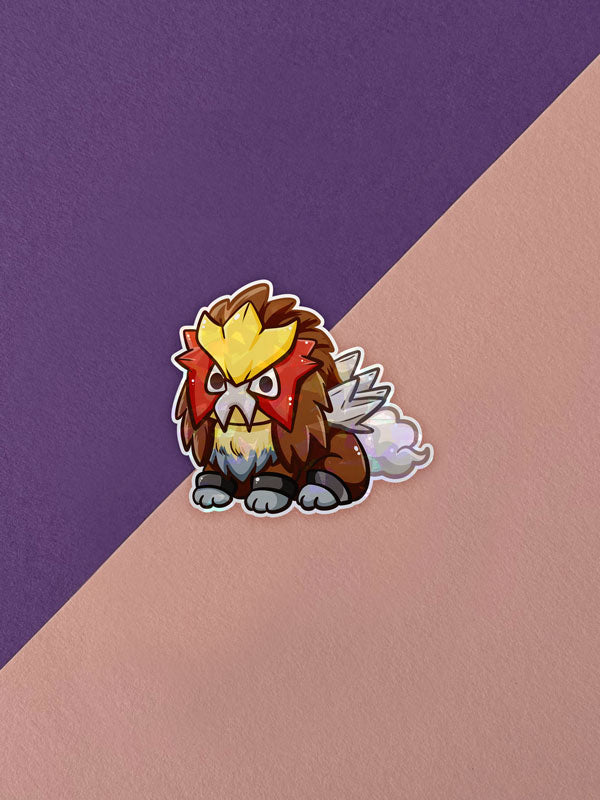 Kawaii Monster Sticker - Entei