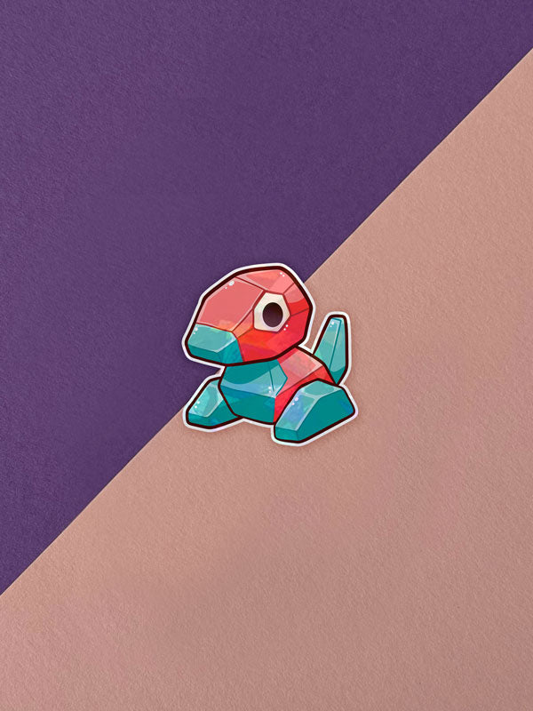 Kawaii Monster Sticker - Porygon