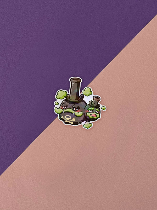 Kawaii Monster Sticker - Smogmog