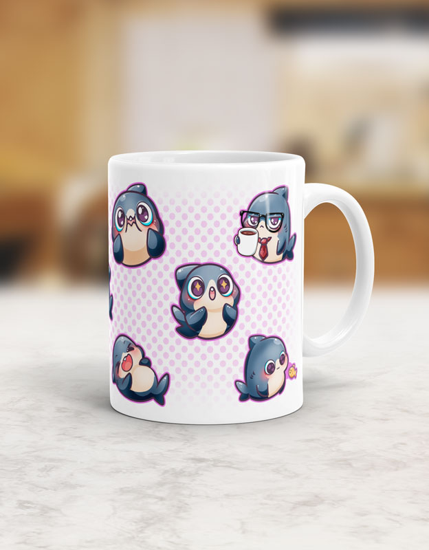 Silly Little Fluffy Pals Shark Tasse