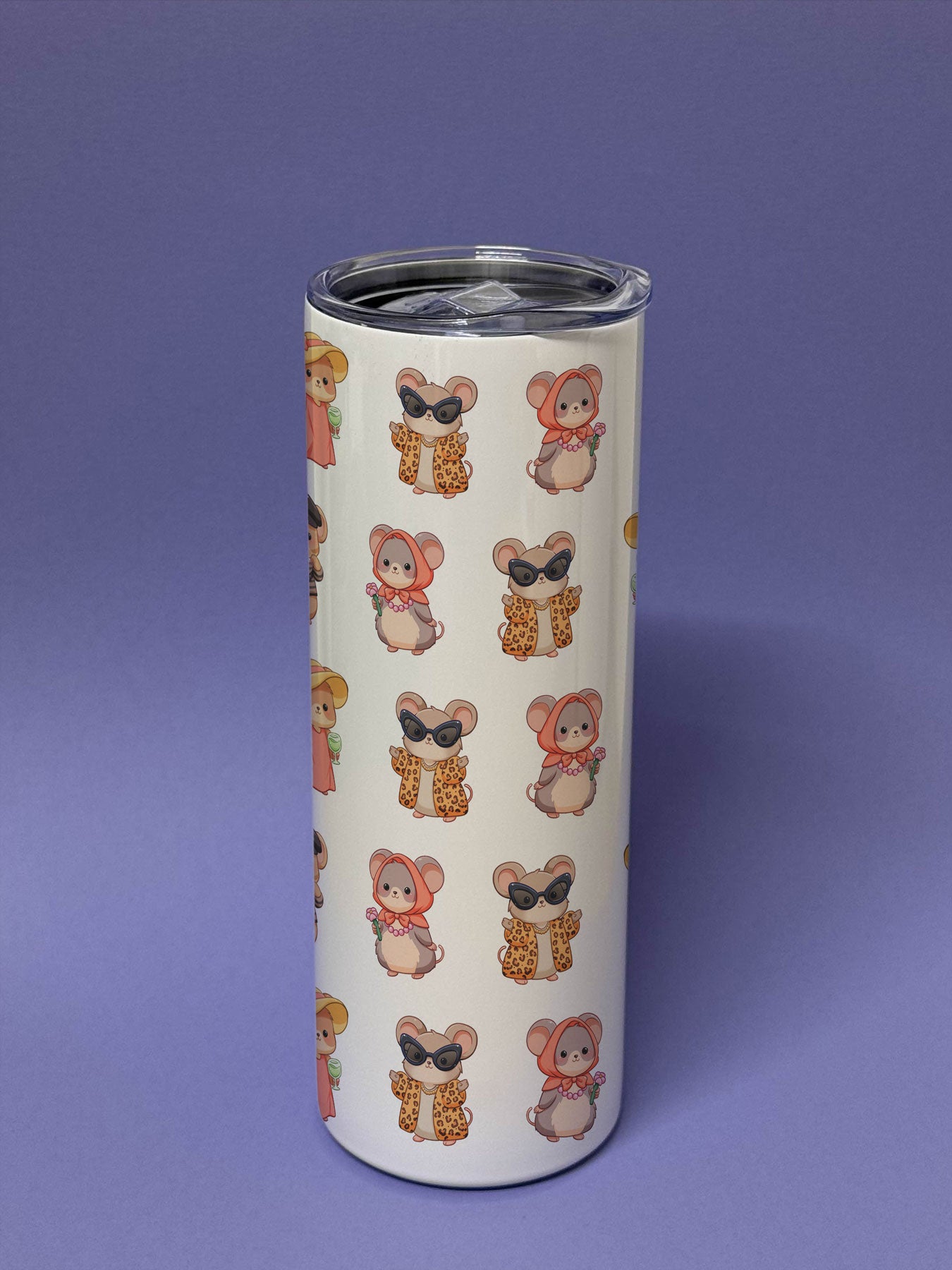 Fashionista Mice Society Metall Tumbler Thermobecher Kaffeebecher to go
