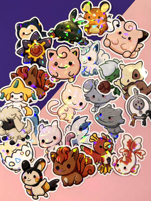 Kawaii Monster Sticker Vol. 2 - Komplettset 25 Aufkleber