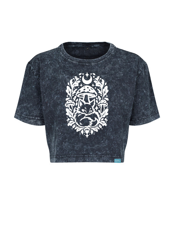 Forest Fox Society Urban Wash Cropped Tee Verschiedene Designs