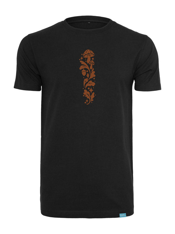 Forest Fox Society Slim Print Round Neck T-Shirt