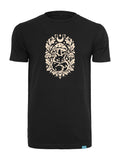 Forest Fox Society Wide Print Round Neck T-Shirt