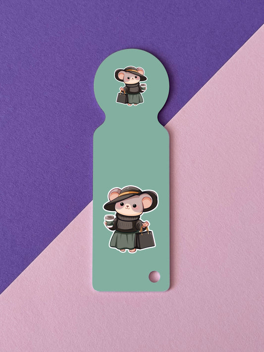 Fashionista Mice Society Einkaufswagenchip mit Schlüsselanhänger