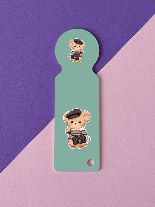 Fashionista Mice Society Einkaufswagenchip mit Schlüsselanhänger