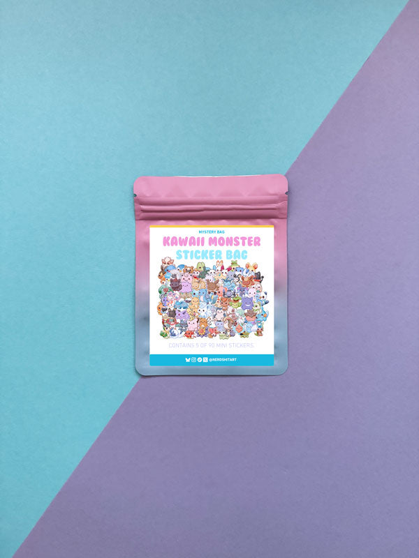 MYSTERY BAG - Kawaii Monster Mini Sticker Bag