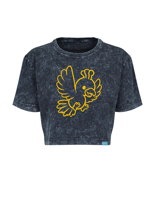 Kawaii Monster Urban Wash Cropped Tee verschiedene Designs