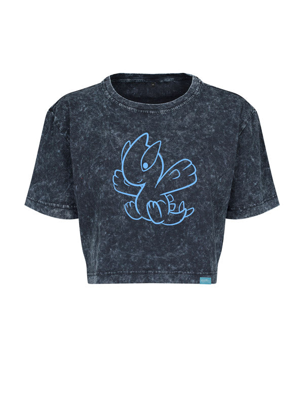 Kawaii Monster Urban Wash Cropped Tee verschiedene Designs