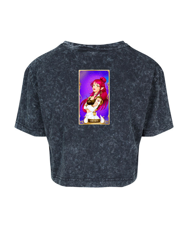 Cosmic Tarot Urban Wash Cropped Tee