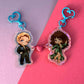 LIMITED Allie und Dean Acrylic Magnetic Heart Keychain Schlüsselanhänger