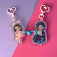 LIMITED Hannah und Garrett Acrylic Magnetic Heart Keychain Schlüsselanhänger