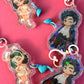 LIMITED Hannah und Garrett Acrylic Magnetic Heart Keychain Schlüsselanhänger