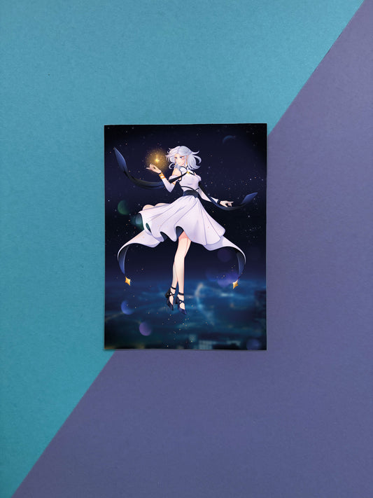 Cosmic Girl Artprint A4 Kunstdruck