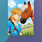 Epona & Link Artprint A4 Kunstdruck