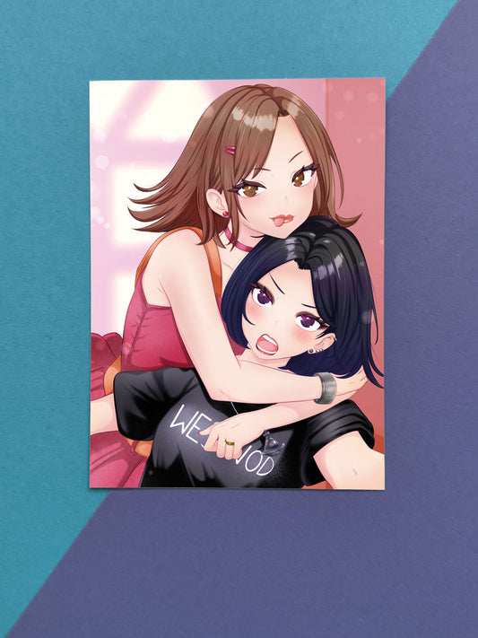 Nana & Hachiko Artprint A4 Kunstdruck