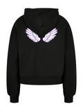 Magical Girl Wings Ladies Organic Oversized Hoody