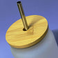 UNIKAT - Ship happens Trinkglas mit Bambusdeckel
