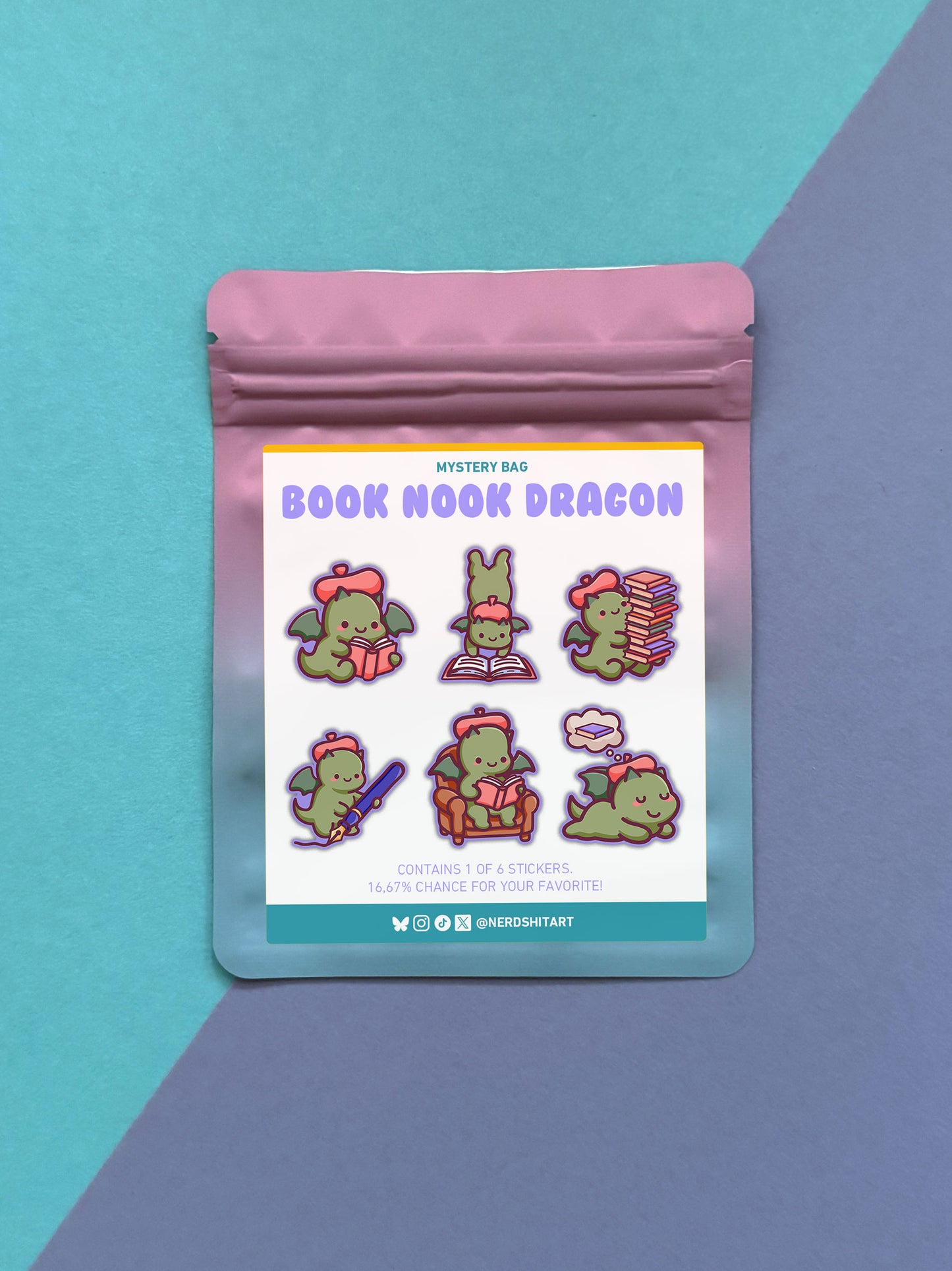 MYSTERY BAG - Surprise Sticker Book Nook Dragon