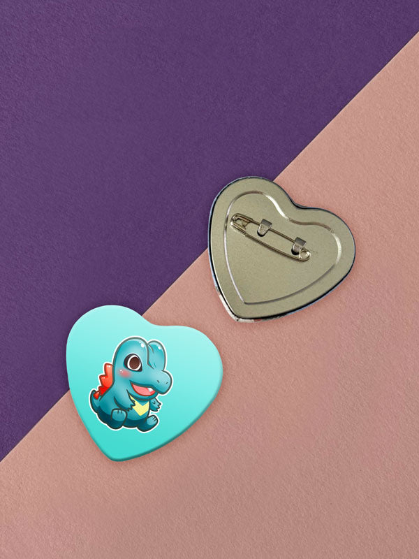 Kawaii Monster Johto Starter Herz Button