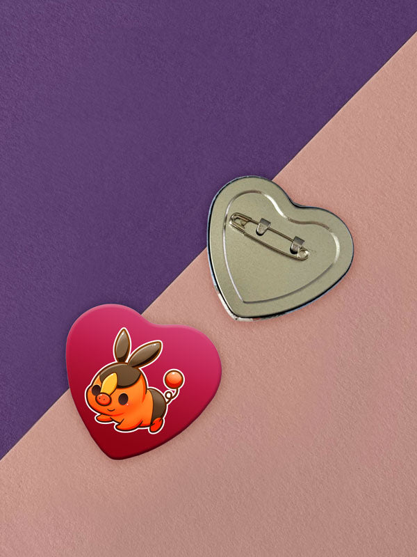Kawaii Monster Unova Starter Herz Button