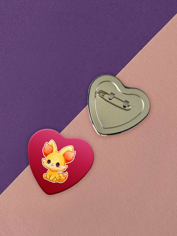 Kawaii Monster Kalos Starter Herz Button