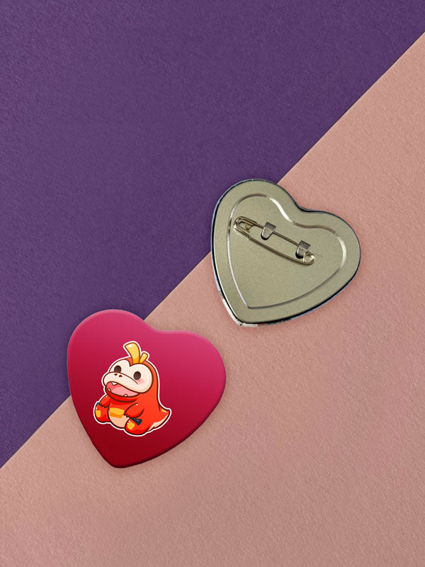 Kawaii Monster Paldea Starter Herz Button