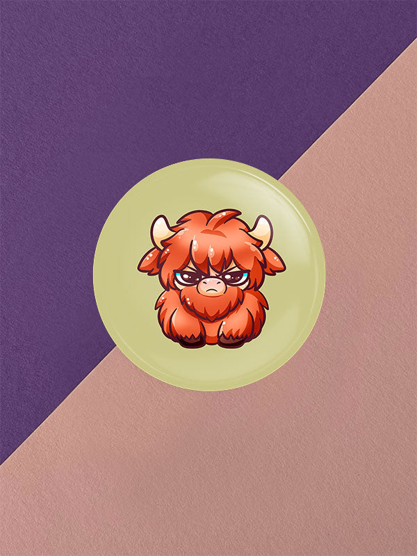 Silly Little Fluffy Pals Highland Cattle Button Varianten