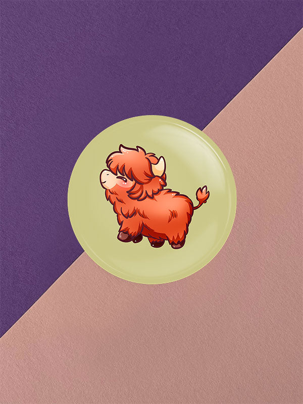 Silly Little Fluffy Pals Highland Cattle Button Varianten
