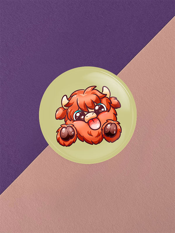 Silly Little Fluffy Pals Highland Cattle Button Varianten