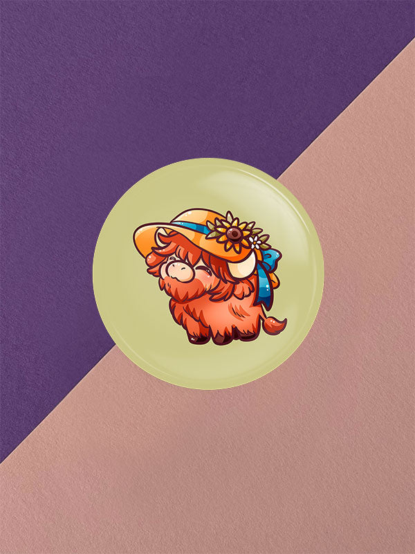 Silly Little Fluffy Pals Highland Cattle Button Varianten