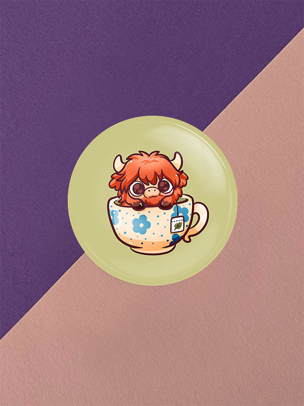 Silly Little Fluffy Pals Highland Cattle Button Varianten