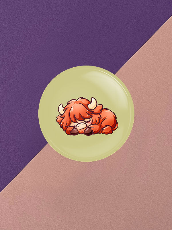 Silly Little Fluffy Pals Highland Cattle Button Varianten