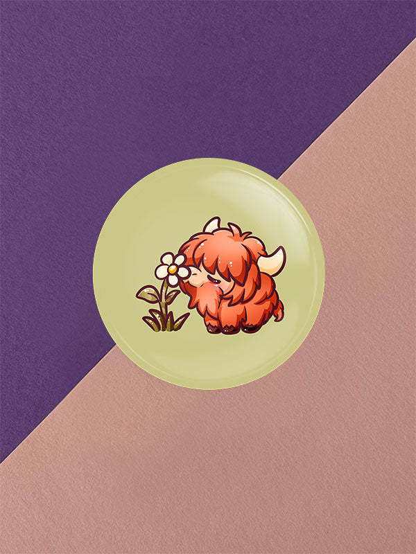 Silly Little Fluffy Pals Highland Cattle Button Varianten